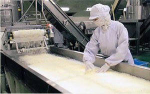 The process of making breadcrumbs